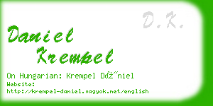 daniel krempel business card
